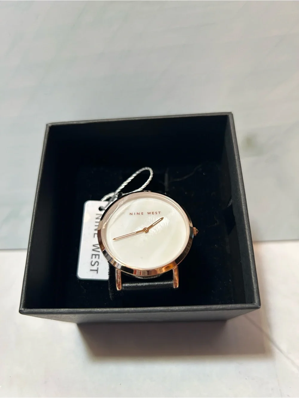 Nine West Rose Gold Tone Watch with White Dial